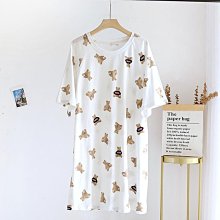 睡衣 夏季薄款純棉短袖女士睡衣加肥加大碼夏天胖MM200斤家居服套裝 夏季 -促銷 歷史價格詳細信息