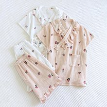 日系和服睡衣裙女 秋冬長袖開衫甜美可愛春季家居服套裝休閑學生可外穿 浴衣浴袍 汗蒸 桑拿服 歷史價格詳細信息
