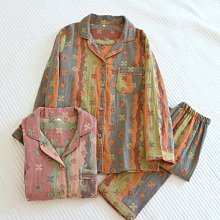 全棉雙層紗布家居服無印良品muji同款春秋季純棉長袖男士睡衣套裝 歷史價格詳細信息
