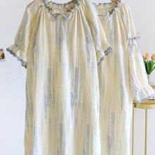 和服 日本寬松睡裙簡約居家服純棉紗布柔軟透氣和服浴袍春夏款女款睡袍-特價 歷史價格詳細信息