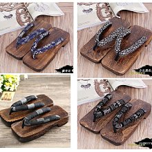 木屐中國風cos日本男日式拖鞋二齒木屐鞋高跟人字拖中式厚底拖鞋 歷史價格詳細信息