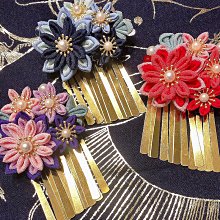 日系和風縐布髮飾和服漢服頭飾寫真 歷史價格詳細信息