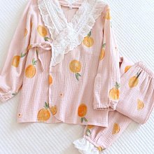 【熱賣精選】和服睡衣 日式睡衣 日系和服七分袖女士薄款雙層紗布純棉系帶家居服全棉汗蒸服睡衣女 歷史價格詳細信息