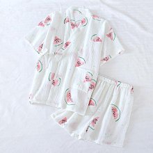【熱賣精選】和服睡衣 日式睡衣 小清新薄款雙層紗布睡裙夏季短袖中裙女生可愛寬松長裙家居服睡衣 歷史價格詳細信息