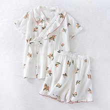 睡衣 夏季薄款純棉短袖女士睡衣加肥加大碼夏天胖MM200斤家居服套裝 夏季 -促銷 歷史價格詳細信息
