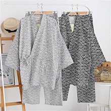 【熱賣精選】和服睡衣 日式睡衣 男士加絨加厚法蘭絨套裝男女秋冬長袖長褲家居服睡衣寬松保暖珊瑚 歷史價格詳細信息