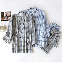 【熱賣精選】和服睡衣 日式睡衣 春夏薄款男女家居褲色織全棉收口雙層紗布純棉寬松居家褲情侶睡褲 歷史價格詳細信息