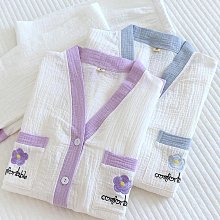 【熱賣精選】和服睡衣 日式睡衣 春夏薄款男女家居褲色織全棉收口雙層紗布純棉寬松居家褲情侶睡褲 歷史價格詳細信息