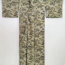 【茶】1-1454 日本和服 小紋 歷史價格詳細信息