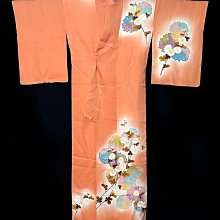 【茶】1-1454 日本和服 小紋 歷史價格詳細信息