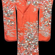 【茶】1-1454 日本和服 小紋 歷史價格詳細信息