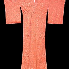 日本和服單衣-桔紅色格子紋柄-羊毛 JB-R-330 歷史價格詳細信息