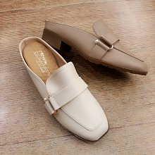 穆勒鞋 MIT台灣製 小銜扣飾舒適懶人鞋 平底鞋 半拖 張飛鞋-QH shoes 歷史價格詳細信息