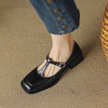 法式復古珍珠粗跟瑪麗珍鞋女2023新款秋季圓頭百搭淺口黑色單鞋子 歷史價格詳細信息