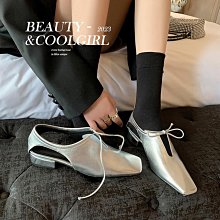 銀色瑪麗珍女子2023年春秋新款粗跟淺口仙女晚風溫柔單 歷史價格詳細信息