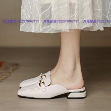 包頭半拖鞋女夏外穿2022新休閒懶人平底溶解厚底小香風帆布鞋子女 歷史價格詳細信息