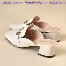 高跟半拖۞包頭半拖鞋女外穿2024夏季新款時尚方扣水鉆女涼拖細跟尖頭高跟鞋 歷史價格詳細信息