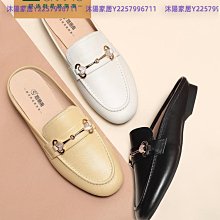 包頭半拖鞋女外穿真皮涼拖女粗跟方頭女穆勒鞋半托單鞋女無后跟-沐陽家居 歷史價格詳細信息