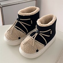 雪地鞋 女靴子 秋冬季 保暖 短筒 兔毛 牛皮 牛筋底a1178508057 歷史價格詳細信息