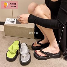 現貨熱銷-拖鞋女外穿夏時尚涼拖坡跟百搭鬆糕厚底一字拖防滑大碼高跟CRD 歷史價格詳細信息