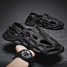 男鞋洞洞鞋夏季新款潮男士鏤空涉水溯溪鞋涼鞋透氣軟底防滑沙灘鞋 歷史價格詳細信息