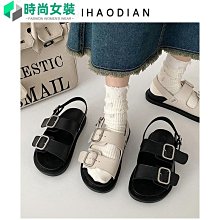 厚底涼鞋女2023年新款夏季百搭小香風魔術貼平底時尚沙灘鞋潮 歷史價格詳細信息