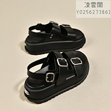 網紅爆款涼女ins潮2022夏季新款網紗百搭鬆糕厚底魔術貼羅馬 歷史價格詳細信息