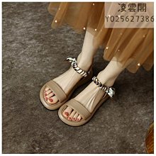 羅馬涼鞋女2023年夏季新款時尚百搭復古洋派平底海邊夾趾沙灘鞋潮 歷史價格詳細信息