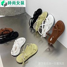 ins 夏季新款夾趾平底拖女水鑽珍珠壹字帶時尚外穿涼拖涼女潮 韓版原宿風夏新款軟底涼 沙灘外穿防滑防水涼拖 歷史價格詳細信息