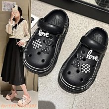 女生鞋子洞洞鞋女款室內家居防滑厚底外穿包頭拖鞋爆款網紅eva踩屎感涼鞋百搭休閒鞋子女款鞋子女版鞋子 歷史價格詳細信息