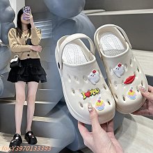 女生鞋子洞洞鞋女款室內家居防滑厚底外穿包頭拖鞋爆款網紅eva踩屎感涼鞋百搭休閒鞋子女款鞋子女版鞋子 歷史價格詳細信息