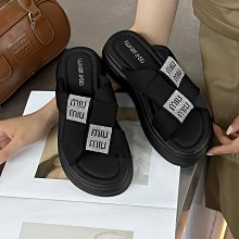 拖鞋外穿女夏季2024年學生一字水鑽涼拖超火平底室外半拖 歷史價格詳細信息