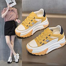 小個子厚底小白鞋女2024年春季新款防滑松糕顯瘦學生運動休閒板鞋 歷史價格詳細信息