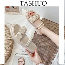 拖鞋女夏外穿2024新款韓版學生厚底平底時尚百搭沙灘拖鞋ins 歷史價格詳細信息