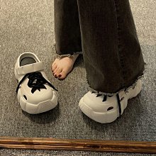 厚底涼鞋女2023年新款夏季百搭小香風魔術貼平底時尚沙灘鞋潮 歷史價格詳細信息