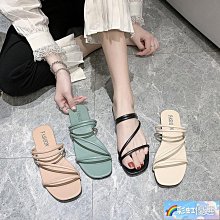拖鞋女夏外穿2024新款韓版學生厚底平底時尚百搭沙灘拖鞋ins 歷史價格詳細信息