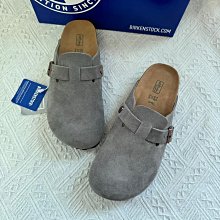 birkenstock 勃肯鞋情侶款真皮軟木厚底休閒半包頭鞋拖鞋 深灰色35-45 價格比較,價格查詢,歷史價格詳細信息