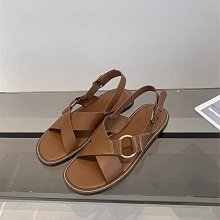 新款上架 io+真皮涼鞋DAND時尚牛皮復古稜角交叉帶平底涼鞋（23 JUN TA） -歐美女鞋 歷史價格詳細信息