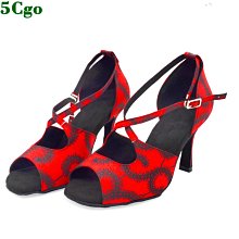 拉丁舞鞋  成人女式牛巴絨室內軟毛底中高跟跳舞鞋舞蹈鞋 歷史價格詳細信息