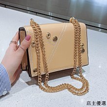 【熱賣精選】上新小包包女新款潮韓版百搭斜挎包chic鏈條單肩包撞色小方包 歷史價格詳細信息
