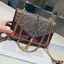 時尚小包包 亮片 鏈條包 單肩包 斜挎包女 百搭 ins 風 小方包 女生包包-西可小鋪❤️ 歷史價格詳細信息