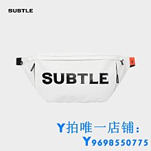 現貨SUBTLE INDIE斜挎包男女夏季腰包小眾休閑街頭小包潮牌挎包單肩包簡約 歷史價格詳細信息