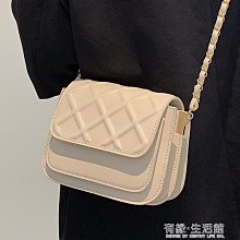 斜背包 女包菱格錬條包迷你小包單肩包手提斜背包潮 春季新款菱格包鏈條包韓版時尚潮流單肩斜挎包百搭小包-予你優選 歷史價格詳細信息