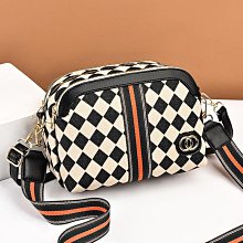 秋冬新款棋盤格針織毛線包女韓國時尚百搭編織單肩腋下包帆布手提包女--麥包包 歷史價格詳細信息