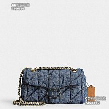 COACH 格紋撞色皮革金屬鍊帶子母斜背麻將包(太妃糖粉) 歷史價格詳細信息