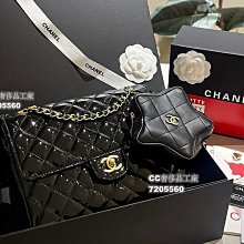 【CC奢侈品工廠】皮Chanel 單肩包黑色系的搭很適這季節 復古氛圍感瞬間拉滿 尺寸25 12cm 歷史價格詳細信息