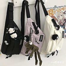 工裝斜挎包男潮流ins日系原宿風休閒包大容量單肩包個性郵差包潮 歷史價格詳細信息