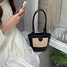 小眾新款草編包夏季單肩斜挎手提沙灘包廠家直購大容量購物帆布包 歷史價格詳細信息