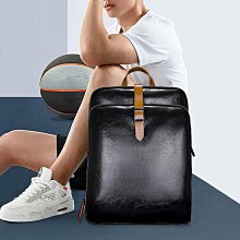 雙肩包男士真牛皮商務休閒電腦包簡約大容量2023新款出差旅行揹包 歷史價格詳細信息