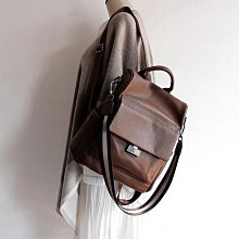 真皮軟皮單肩雙肩兩用包包女2024新款輕便皮質小背包百搭斜挎女包-李李 韓國女裝 歷史價格詳細信息
